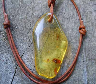 Baltic Amber Dangle Pendant B